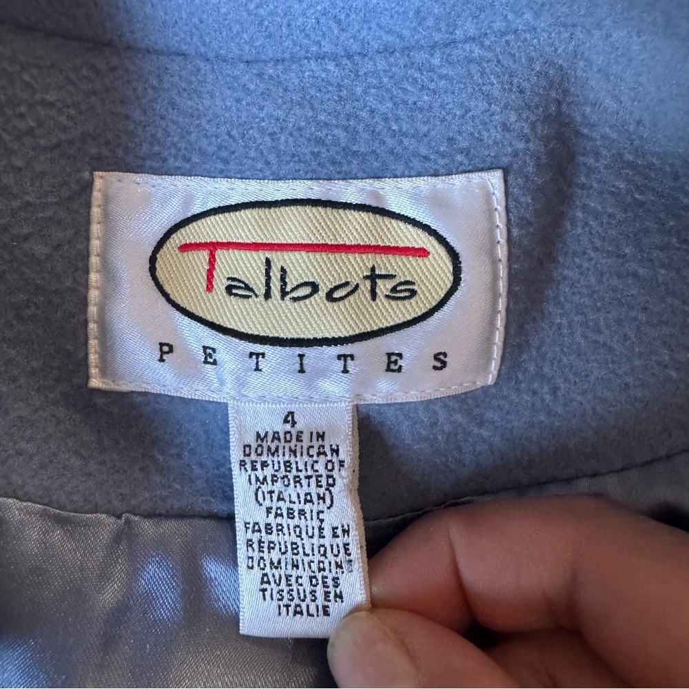 Talbots Elegant Peacoat Women's Double-Breasted Size 4 - Picture 8 of 9